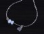 Aquamarine bracelet, heart bracelet, sterling silver bracelet, aqua bracelet, birthstone march, bridesmaid bracelet, "Afrodite of Milos"