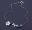 Flower bracelet, sterling silver bracelet, flower girl bracelet, bridesmaid bracelet, best friend gift, branch bracelet, Christmas, "Akaste"