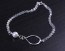 Infinity pearl bracelet, bridesmaid bracelet, layered bracelet, pearl bracelet, best friend bracelet, silver infinity bracelet, "Oupis"