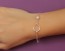 Infinity pearl bracelet, bridesmaid bracelet, layered bracelet, pearl bracelet, best friend bracelet, silver infinity bracelet, "Oupis"