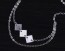 Beautiful Silver Bracelets, Bracelet And Necklace / Bracelet In Silver, Bracelets For Women / Square Silver Bracelet, Geometric Jewelry / Layering Bracelet, Bridal Party Gift | Rhea