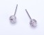 Sterling silver stud earrings, tiny sterling silver studs, brushed silver earrings, round earrings, circle stud earrings, wedding, "Maia"