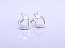 Silver stud earrings, apple earrings, silver apple, tiny silver stud earring, small stud earrings, post earrings, apple jewelry, "Metis"