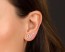 Swirl Earrings - Sterling Silver Ear Climber Earrings