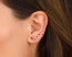 Black Ear Cuff - Ear Climber Earrings