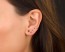 Black Ear Cuff - Ear Climber Earrings