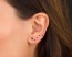 Black Ear Cuff - Ear Climber Earrings