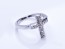 Sideways cross ring, silver cross ring, anniversary ring, jewelry ring,rhinestone ring, minimalist ring, protection ring,faith ring, "Sinoe"