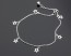 Sterling Silver Ankle Bracelet - Anklet with Charms