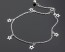 Sterling Silver Ankle Bracelet - Anklet with Charms
