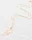Gold Geometric Necklace • Simple Everyday Pendant