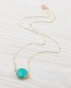 Gold Turquoise Necklace • Bohemian Jewelry